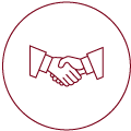 handshake icon for Civil Litigation Law