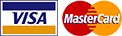 Visa and Mastercard credit card logos